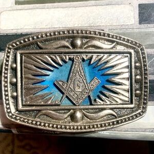 Vintage Freemasonsry Belt Buckle ClI New York